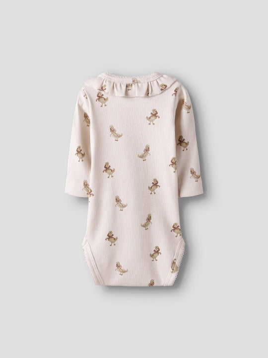Lil' Atelier Baby LAVO LOA LS SLIM BODY - Almost Mauve | GOOSE | Torgunns Barneklær AS