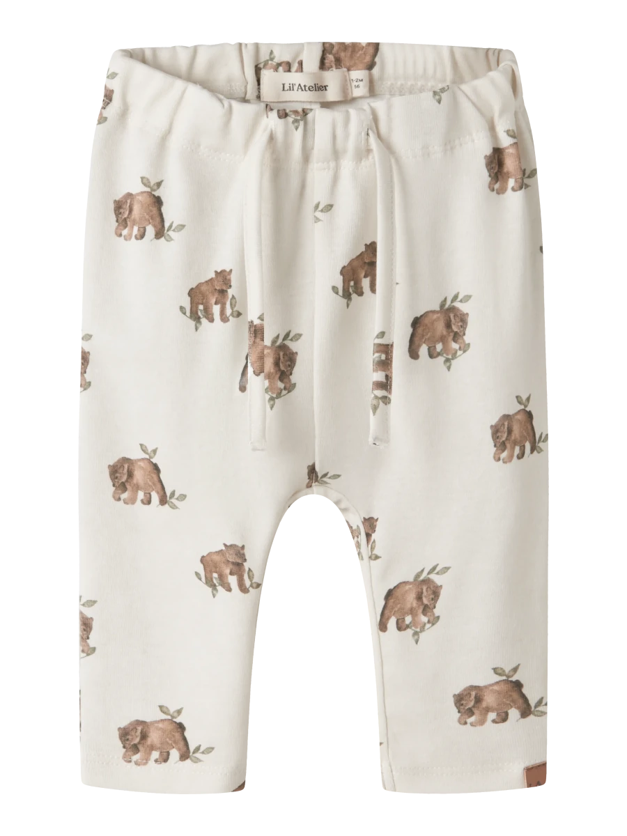 Lil' Atelier baby LAYO bukse - Turtledove | Bear | Torgunns Barneklær AS