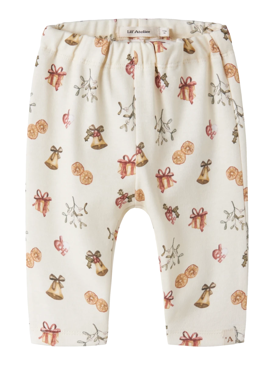 Lil' Atelier baby LAYO bukse - Turtledove | Old Christmas | Torgunns Barneklær AS