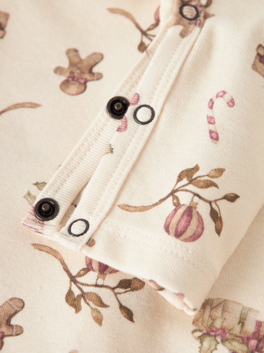 Lil' Atelier Baby LAYO GIP LS SLIM SUIT - Turtledove | CHRISTMAS | Torgunns Barneklær AS