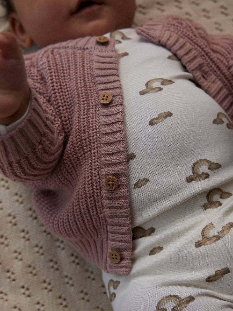 Lil' Atelier Baby LAYO KIM LS SLIM BODY NOOS - Coconut Milk | Regnbue | Torgunns Barneklær AS