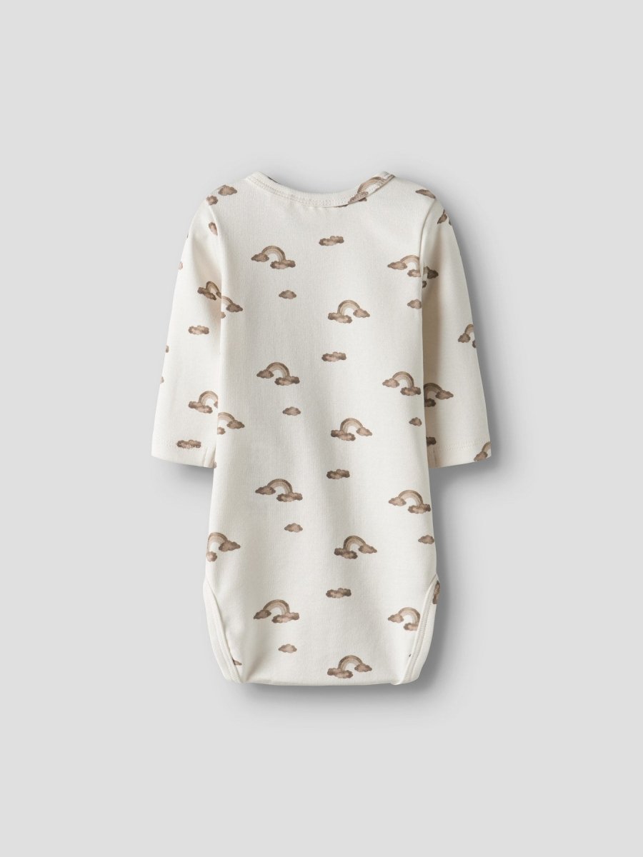 Lil' Atelier Baby LAYO KIM LS SLIM BODY NOOS - Coconut Milk | Regnbue | Torgunns Barneklær AS
