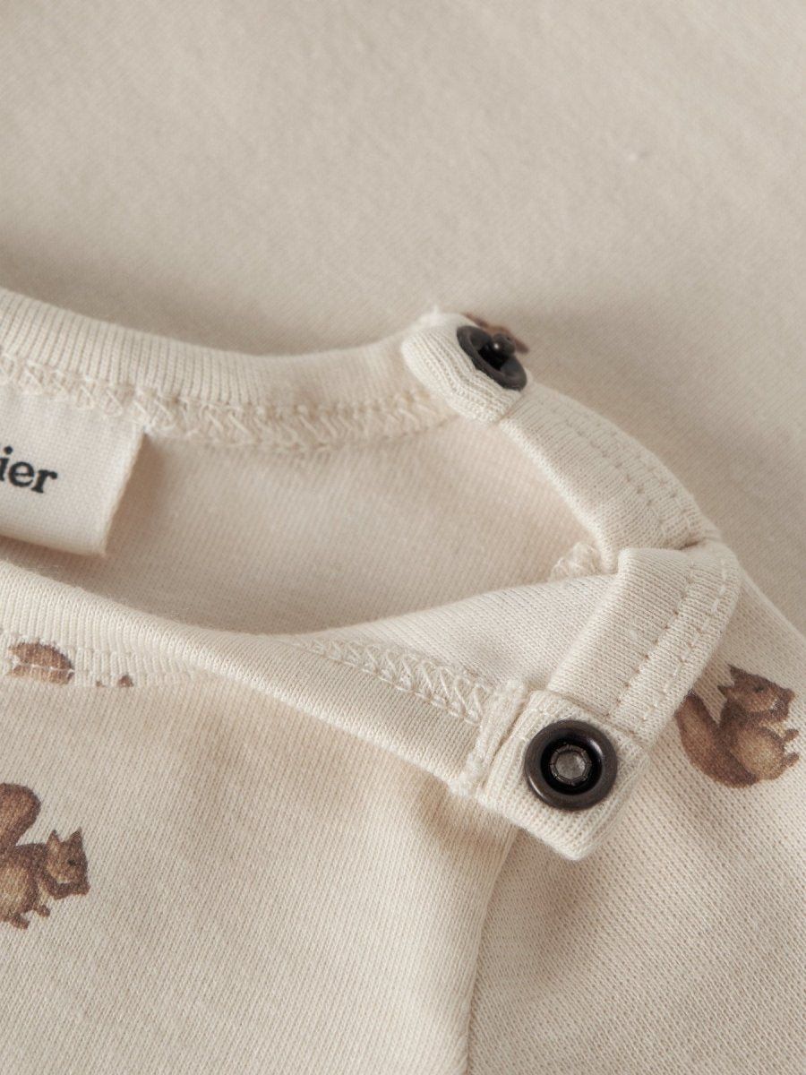Lil' Atelier Baby LAYO KIM LS SLIM BODY NOOS - Turtledove | Squirrel | Torgunns Barneklær AS