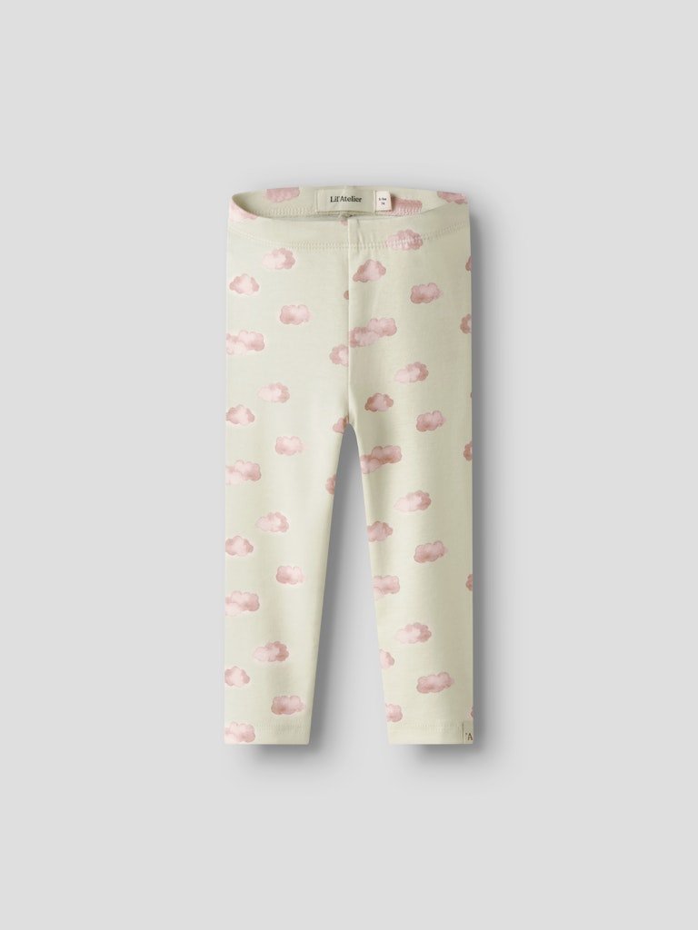 Lil' Atelier Baby LAYO KIM SLIM LEGGINGS NOOS - Turtledove | PINK CLOUD | Torgunns Barneklær AS