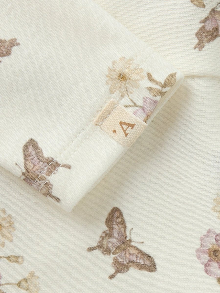 Lil' Atelier Baby LAYO SEE SLIM LEGGINGS - Coconut Milk | Flower | Torgunns Barneklær AS