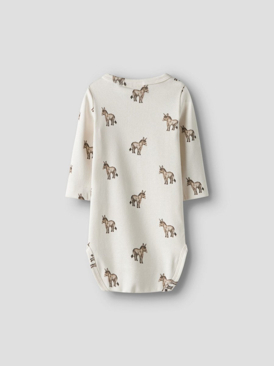 Lil' Atelier Baby LAYO SEV LS SLIM BODY - Coconut Milk | Donky | Torgunns Barneklær AS