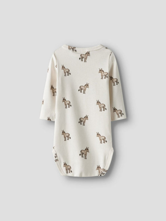 Lil' Atelier Baby LAYO SEV LS SLIM BODY - Coconut Milk | Donky | Torgunns Barneklær AS
