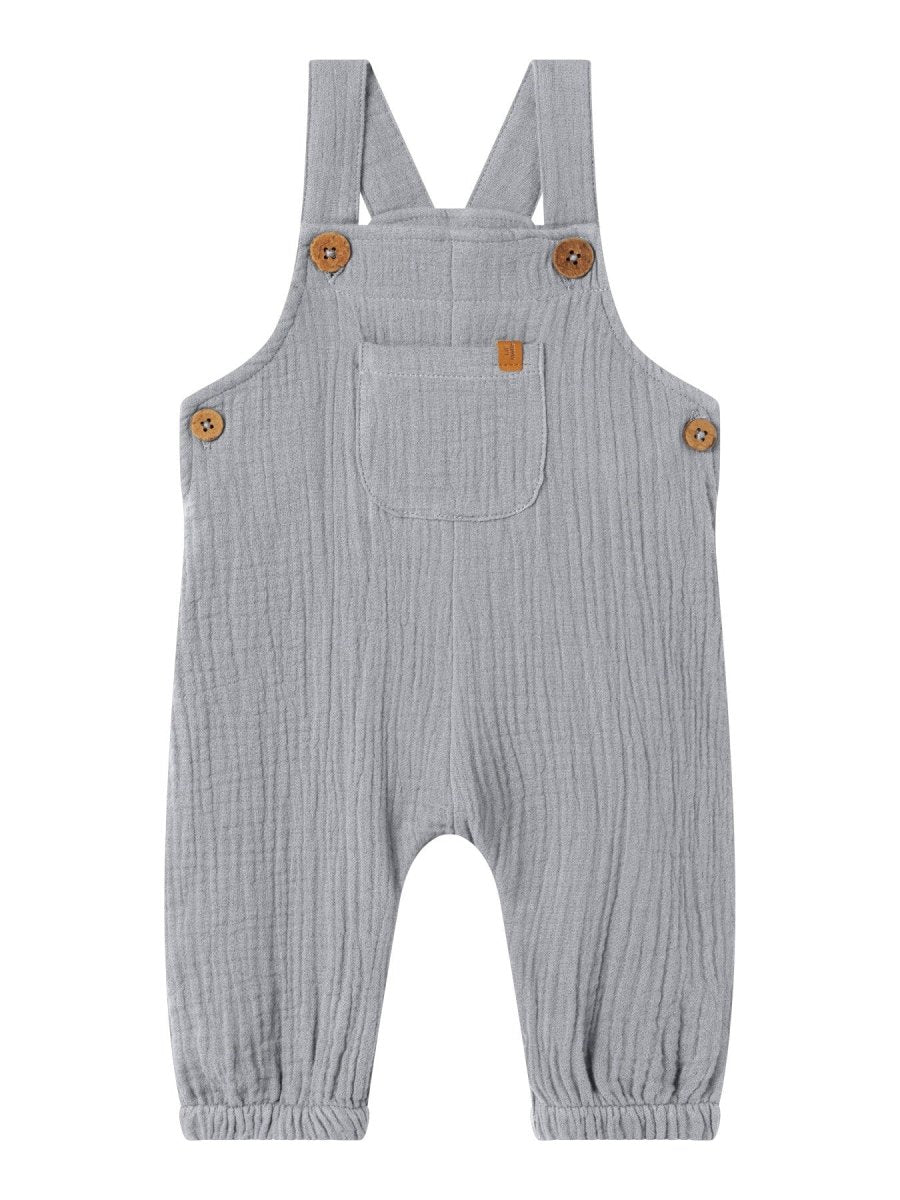 Lil' Atelier Baby LOROS LOOSE OVERALL - Sleet | Torgunns Barneklær AS
