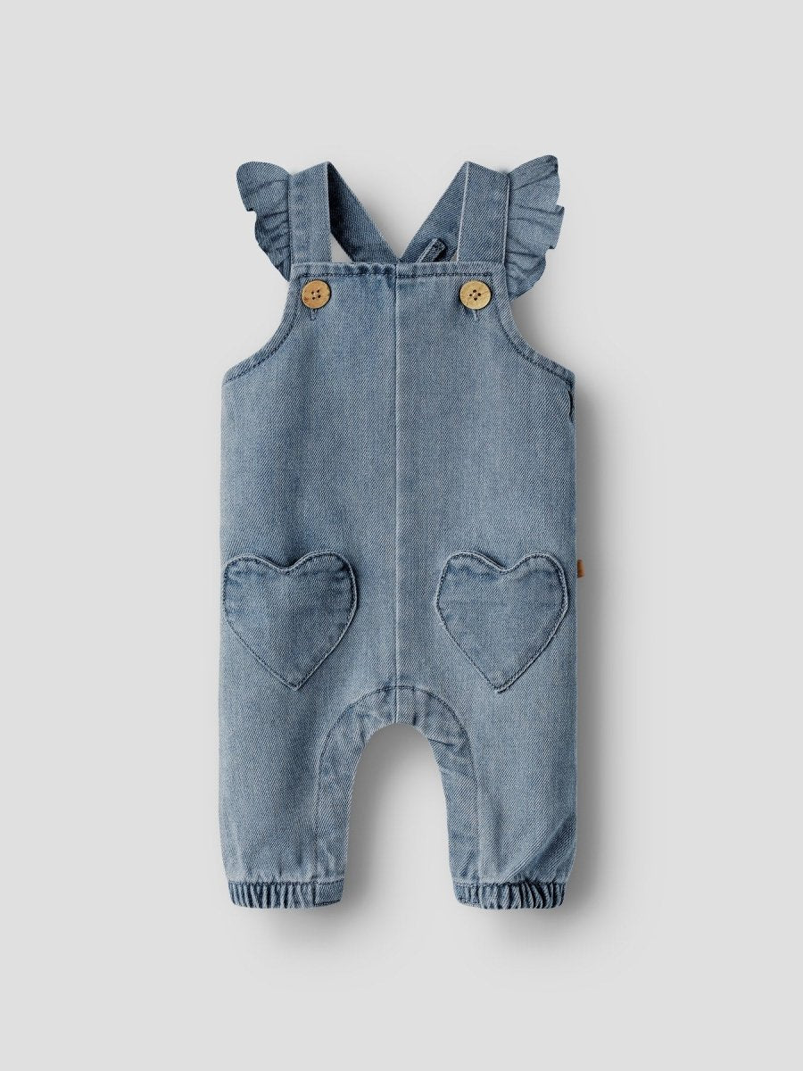 Lil' Atelier Baby LULIA LOOSE DENIM OVERALL - Medium Blue Denim | Torgunns Barneklær AS