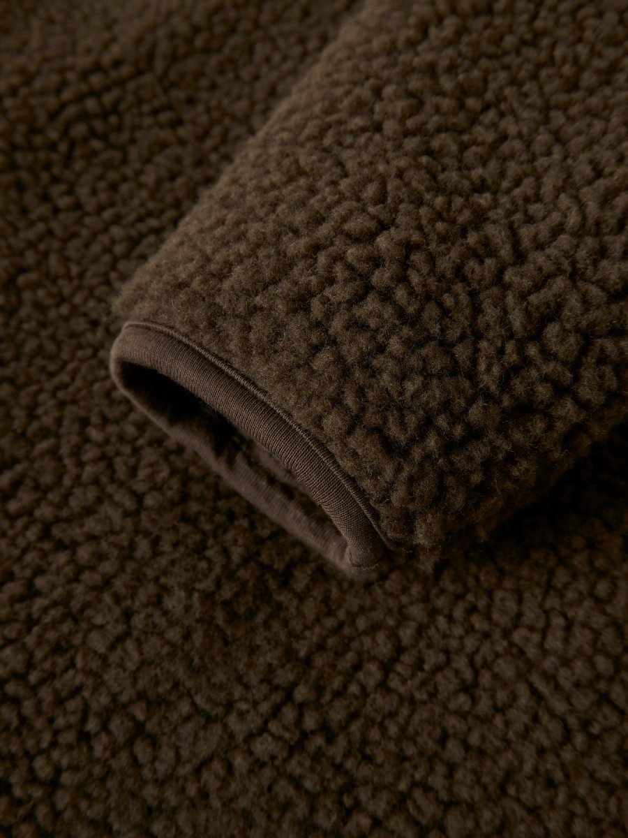 Lil' Atelier Baby NALO BIA Sherpajakke - Dark Earth | Torgunns Barneklær AS