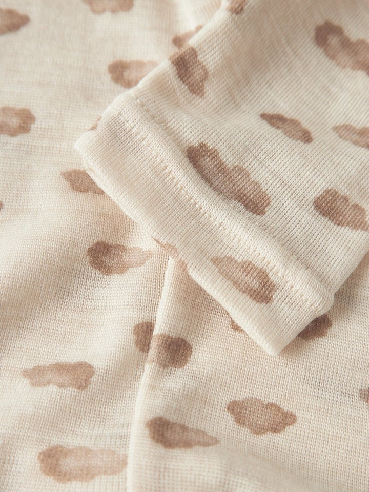 Lil Atelier Baby NALU SLIM Ull leggings - Turtledove | Cloud | Torgunns Barneklær AS