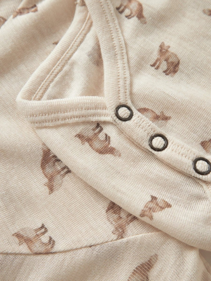 Lil Atelier Baby NALU SLIM Ullbody - Turtledove | Fox | Torgunns Barneklær AS