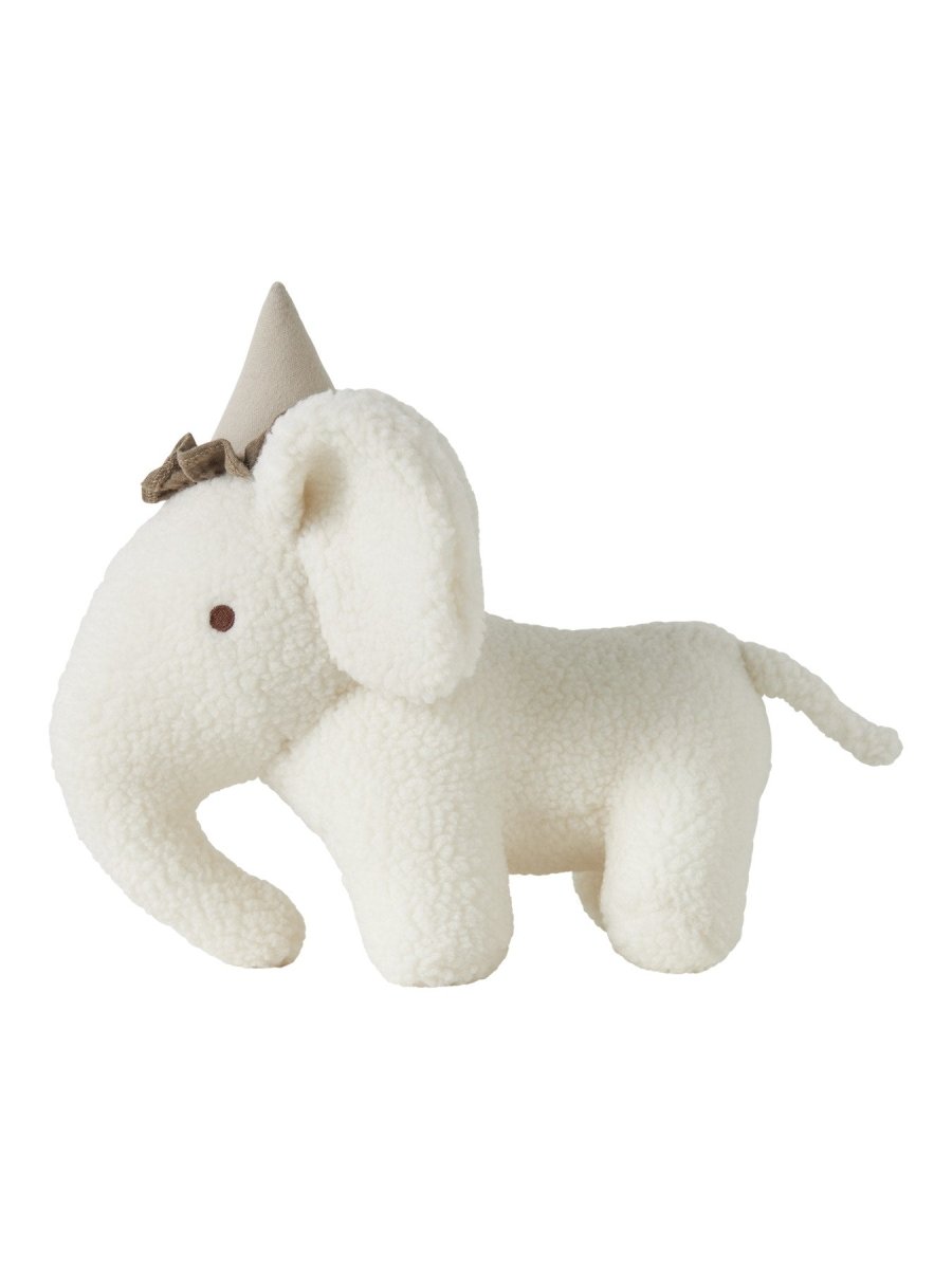 Lil' Atelier Baby NIGO SHERPA TOY ELEPHANT - Coconut Milk | Torgunns Barneklær AS