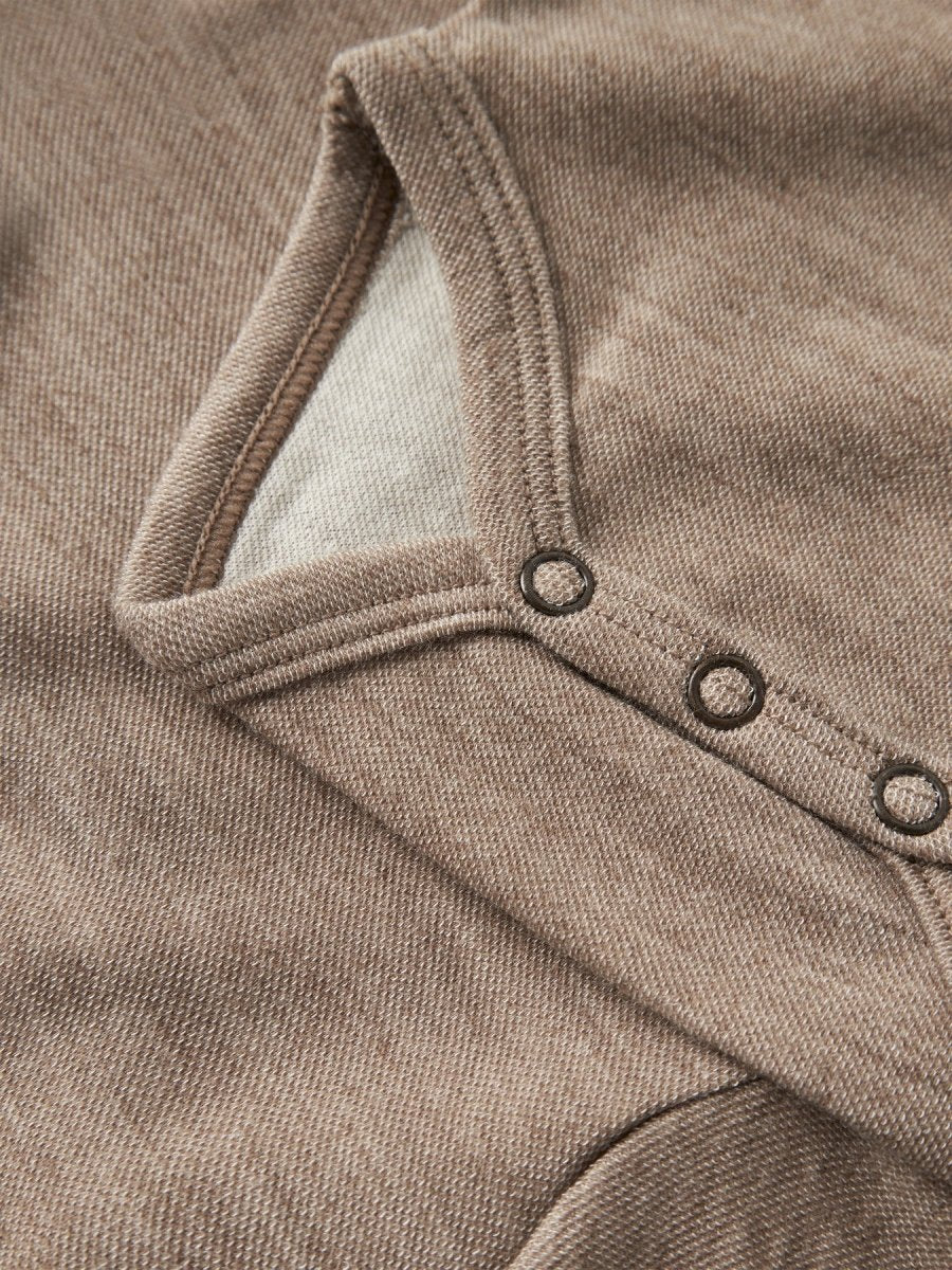 Lil Atelier Baby NILO SLIM Ullbody - Sepia Tint | Melange | Torgunns Barneklær AS