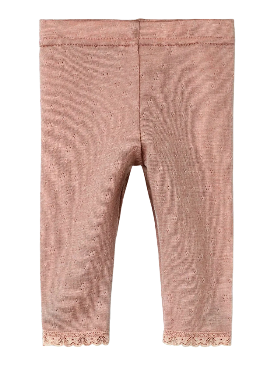 Lil' Atelier Baby NOEL NAB WOOL SLIM LEGGING - Roebuck | Torgunns Barneklær AS