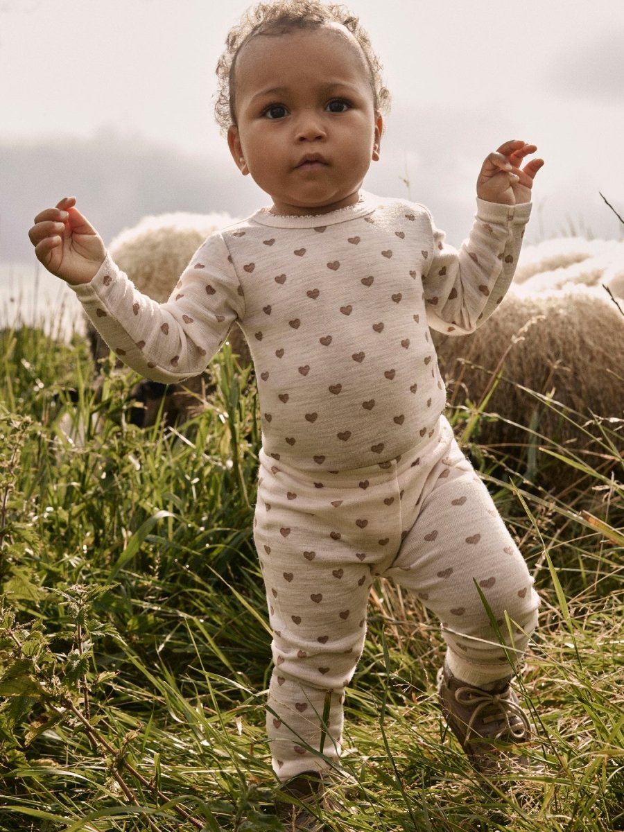 Lil Atelier Baby NOEL NIA Ullbody - Morganite | Heart | Torgunns Barneklær AS
