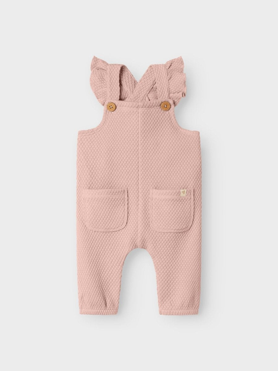 Lil' Atelier Baby NOELLA LOOSE SWEAT OVERALL - Cameo Rose | Torgunns Barneklær AS