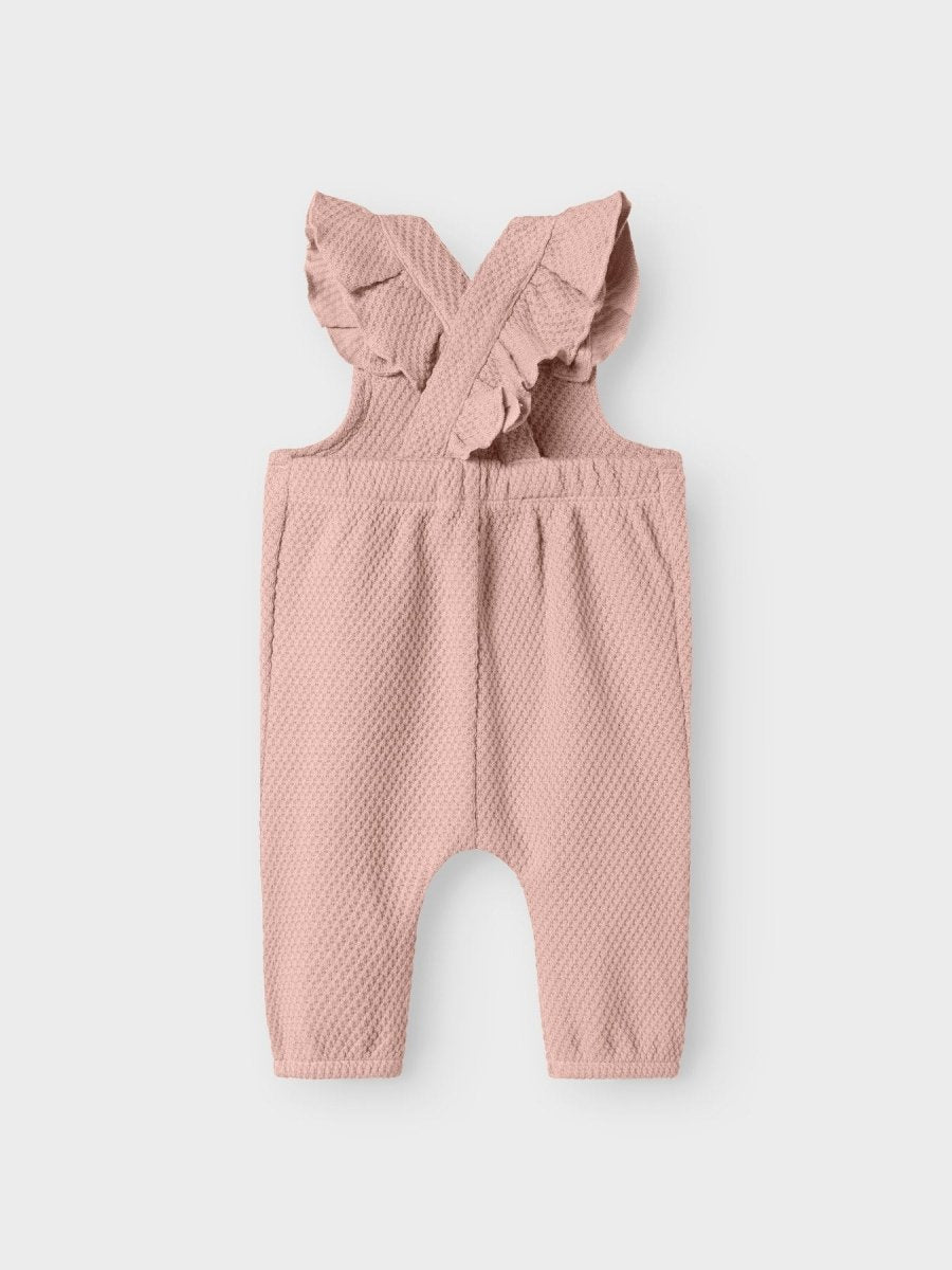 Lil' Atelier Baby NOELLA LOOSE SWEAT OVERALL - Cameo Rose | Torgunns Barneklær AS
