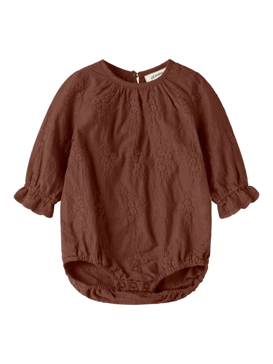 Lil' Atelier Baby NOPA LS LOOSE BODY - Mahogany | Torgunns Barneklær AS