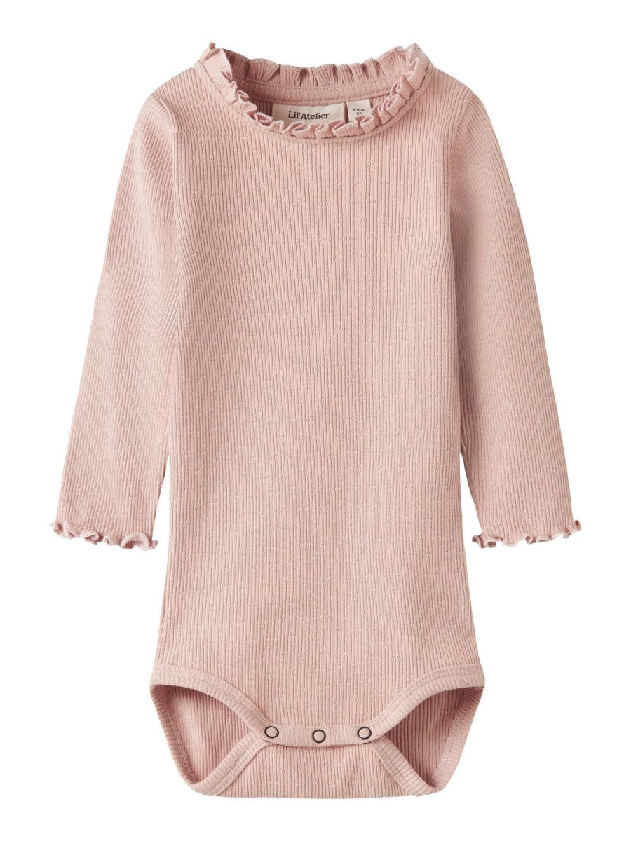 Lil' Atelier Baby NORA LS SLIM BODY - Cameo Rose | Torgunns Barneklær AS
