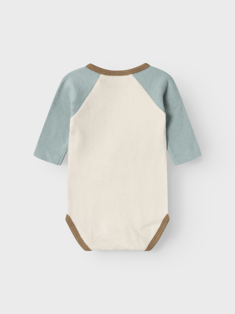 Lil' Atelier Baby NUNAN LS NREG BODY - Birch | Torgunns Barneklær AS