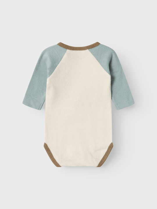Lil' Atelier Baby NUNAN LS NREG BODY - Birch | Torgunns Barneklær AS