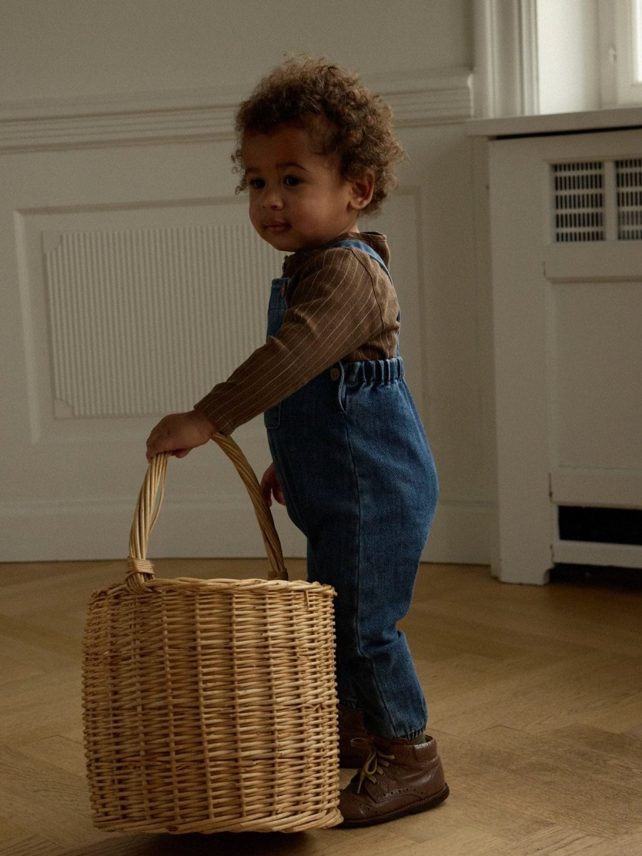 Lil' Atelier Baby OBELLO DNM OVERALL - Dark Blue Denim | Torgunns Barneklær AS