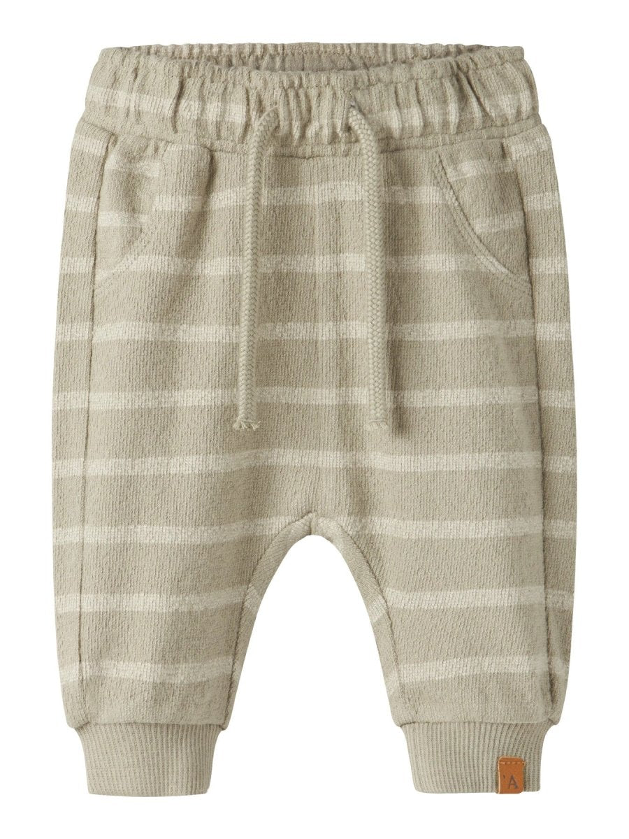 Lil' Atelier Baby OBY LOOSE PANT - Moss Gray | Turtledove | Torgunns Barneklær AS