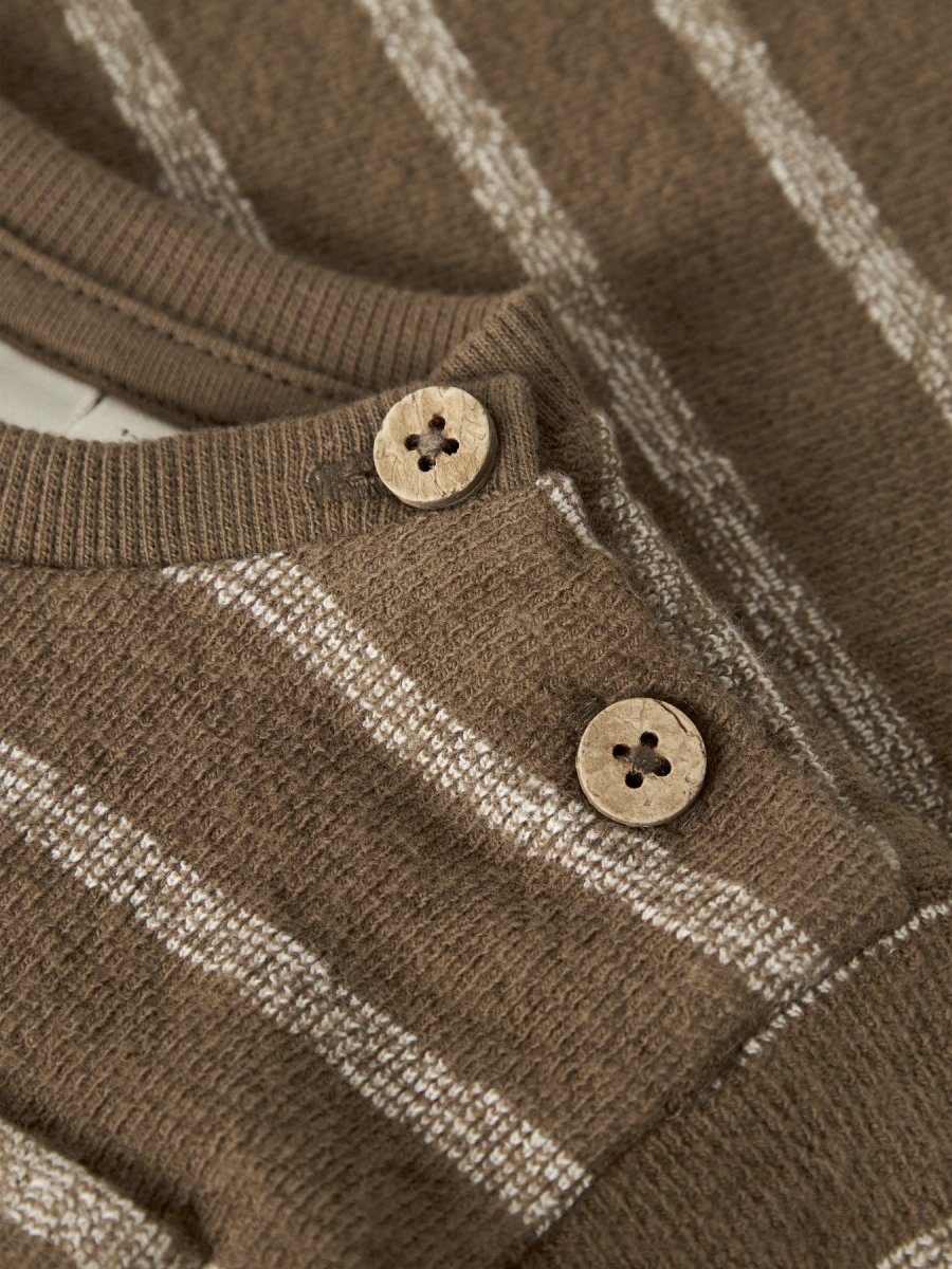 Lil' Atelier Baby OBY LS LOOSE BODY - Teak | Turtledove | Torgunns Barneklær AS