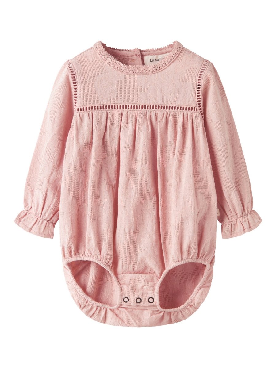 Lil' Atelier Baby OFIRA LS LOOSE SHIRT BODY - Cameo Rose | Torgunns Barneklær AS
