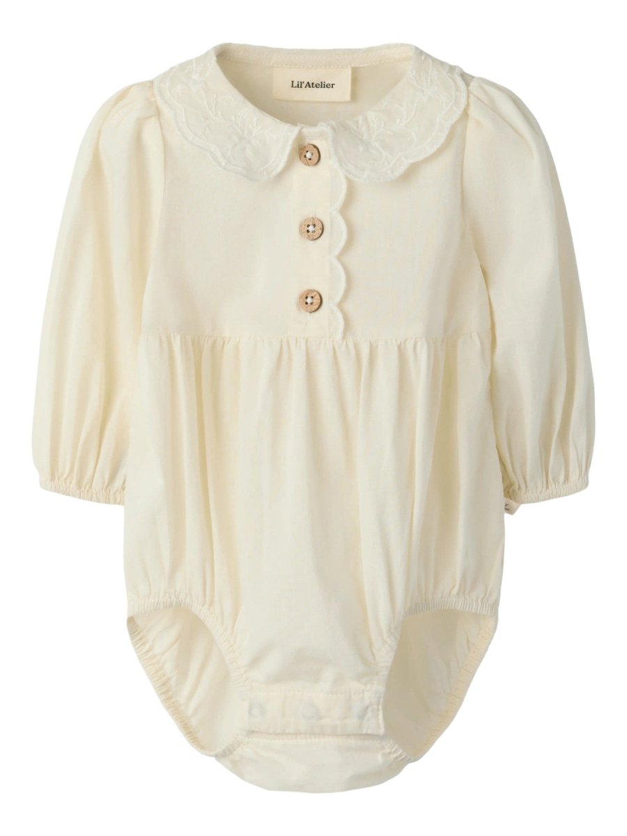 Lil' Atelier Baby OLA Blusebody - Turtledove | Torgunns Barneklær AS