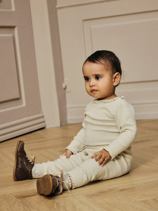 Lil' Atelier Baby OSANNE LS SLIM BODY - Turtledove | Torgunns Barneklær AS