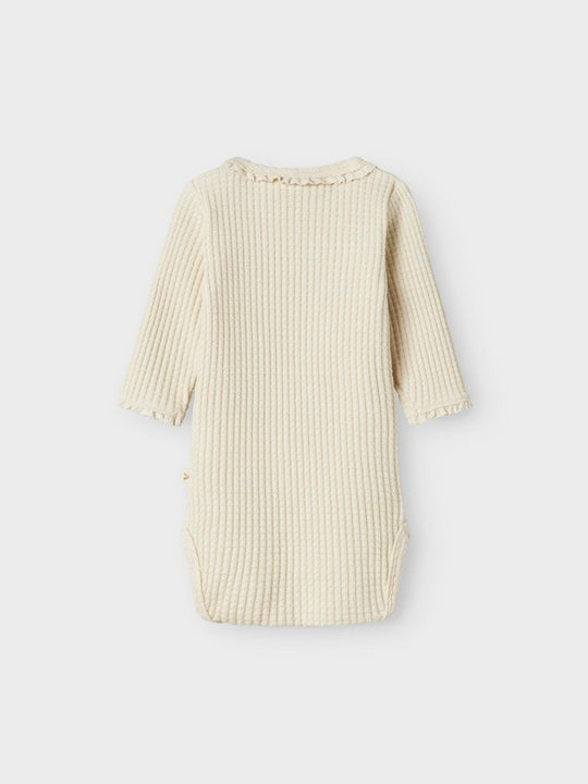 Lil' Atelier Baby OSANNE LS SLIM BODY - Turtledove | Torgunns Barneklær AS