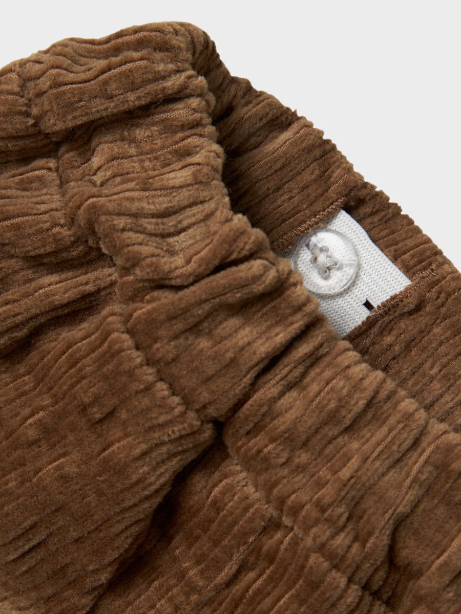 Lil' Atelier Baby OSMUND LOOSE CORD PANT - Sepia Tint | Torgunns Barneklær AS