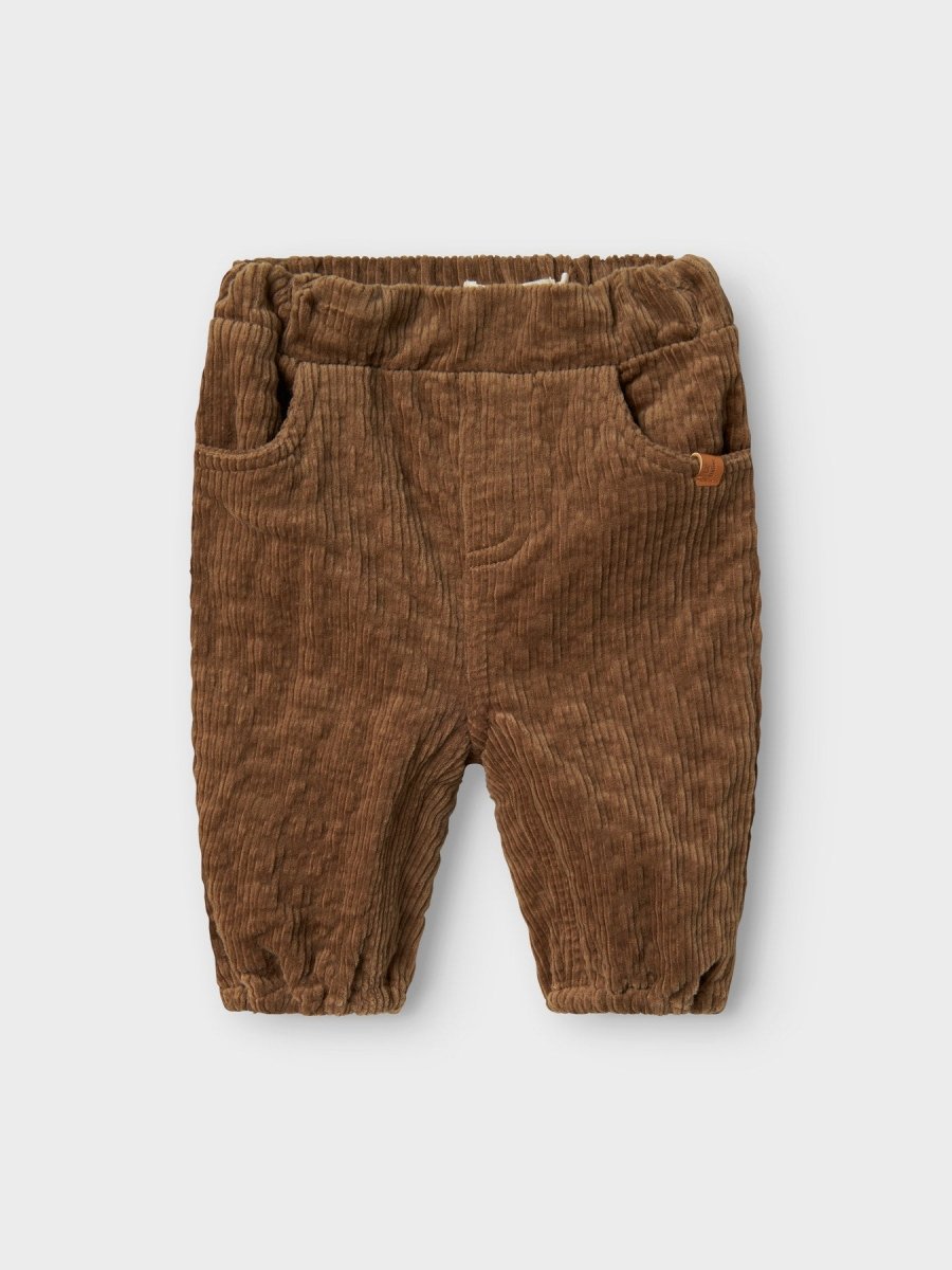 Lil' Atelier Baby OSMUND LOOSE CORD PANT - Sepia Tint | Torgunns Barneklær AS