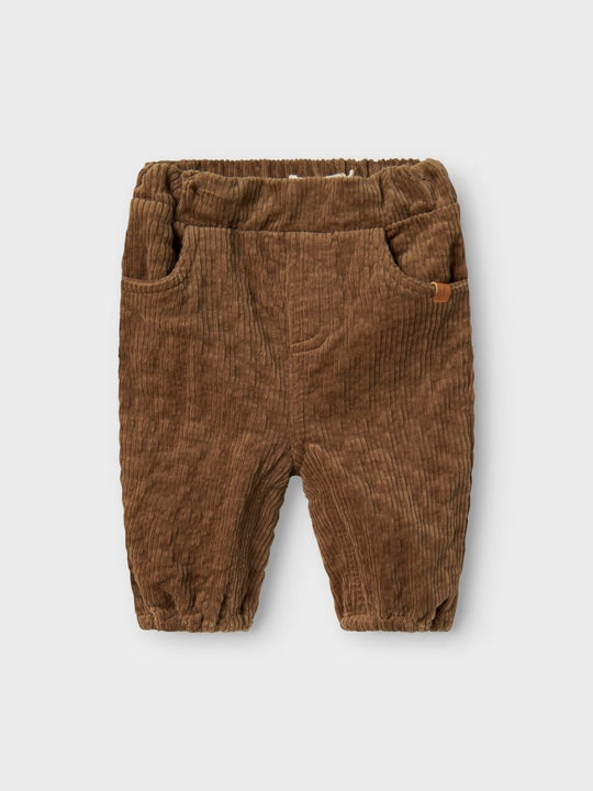 Lil' Atelier Baby OSMUND LOOSE CORD PANT - Sepia Tint | Torgunns Barneklær AS