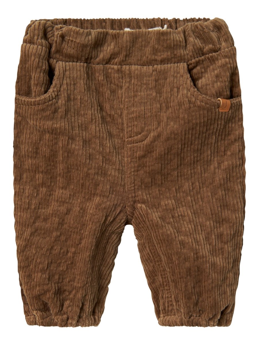 Lil' Atelier Baby OSMUND LOOSE CORD PANT - Sepia Tint | Torgunns Barneklær AS