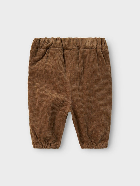 Lil' Atelier Baby OSMUND LOOSE CORD PANT - Sepia Tint | Torgunns Barneklær AS