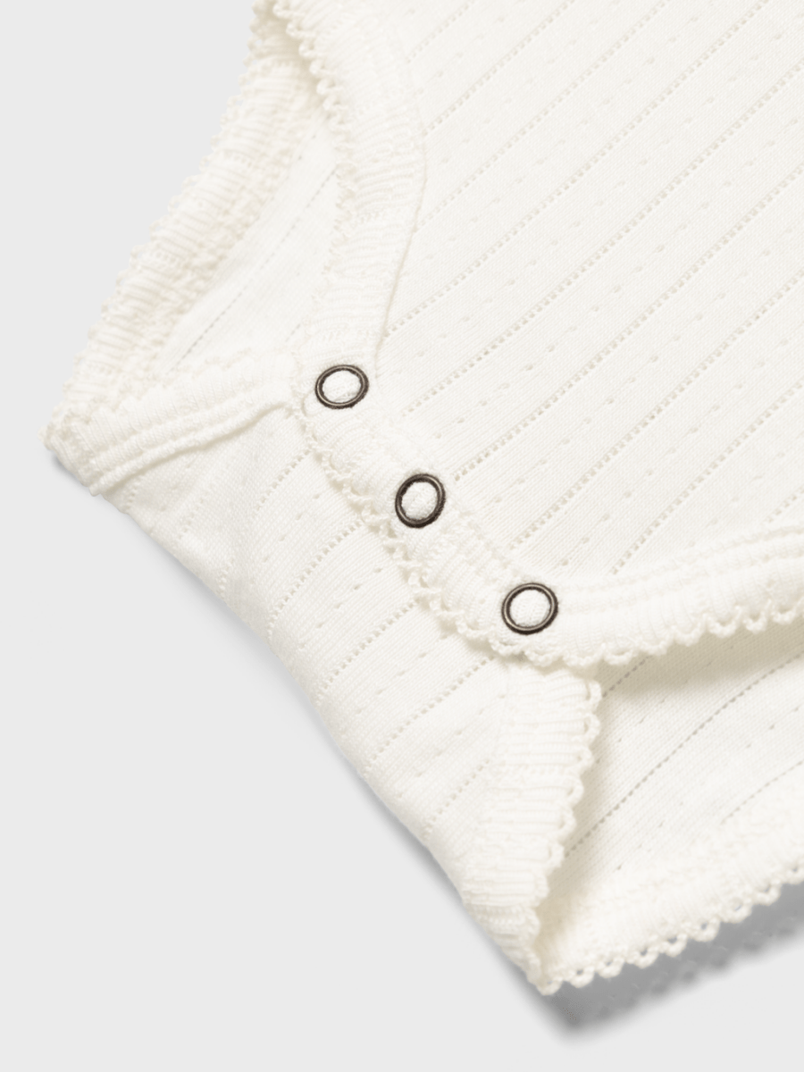 Lil' Atelier Baby RACHEL NIS LS SLIM BODY NOOS - Coconut Milk | Torgunns Barneklær AS