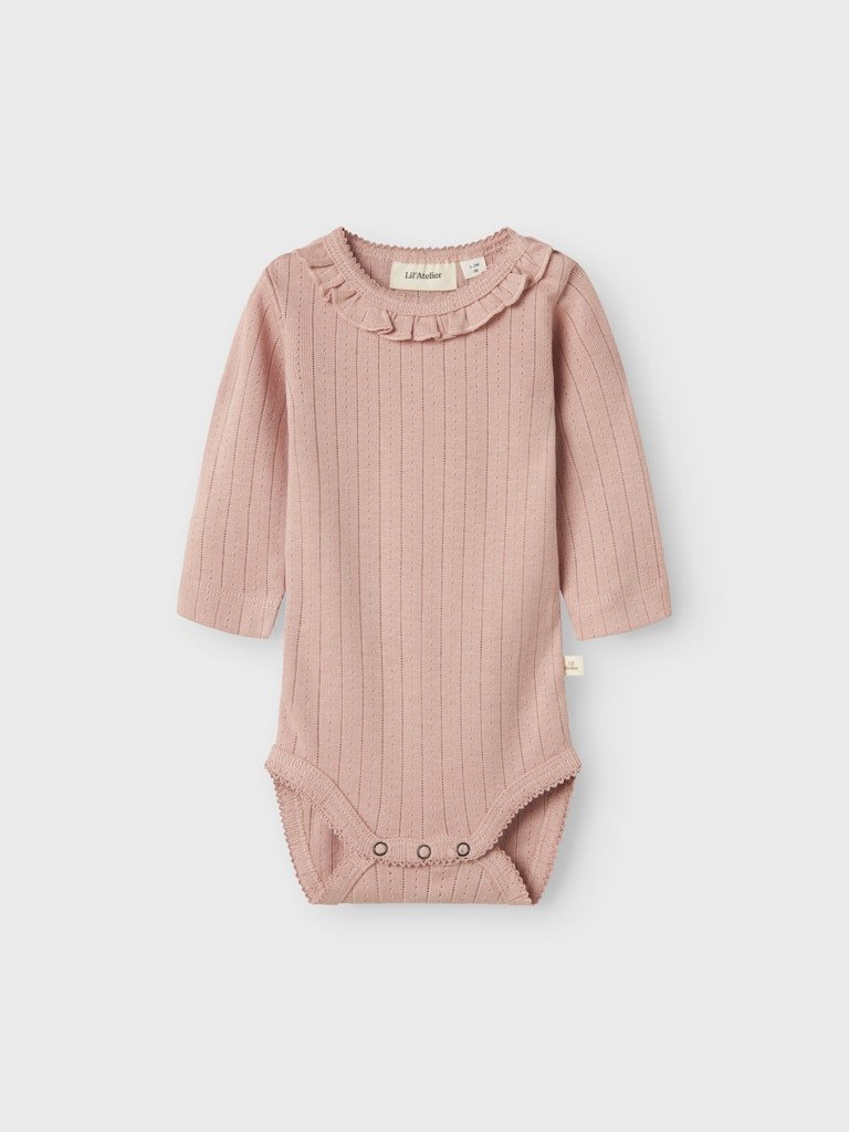 Lil' Atelier Baby RACHEL NIS LS SLIM BODY NOOS - Misty Rose | Torgunns Barneklær AS