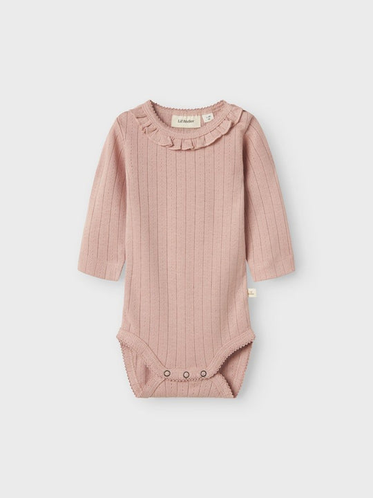Lil' Atelier Baby RACHEL NIS LS SLIM BODY NOOS - Misty Rose | Torgunns Barneklær AS