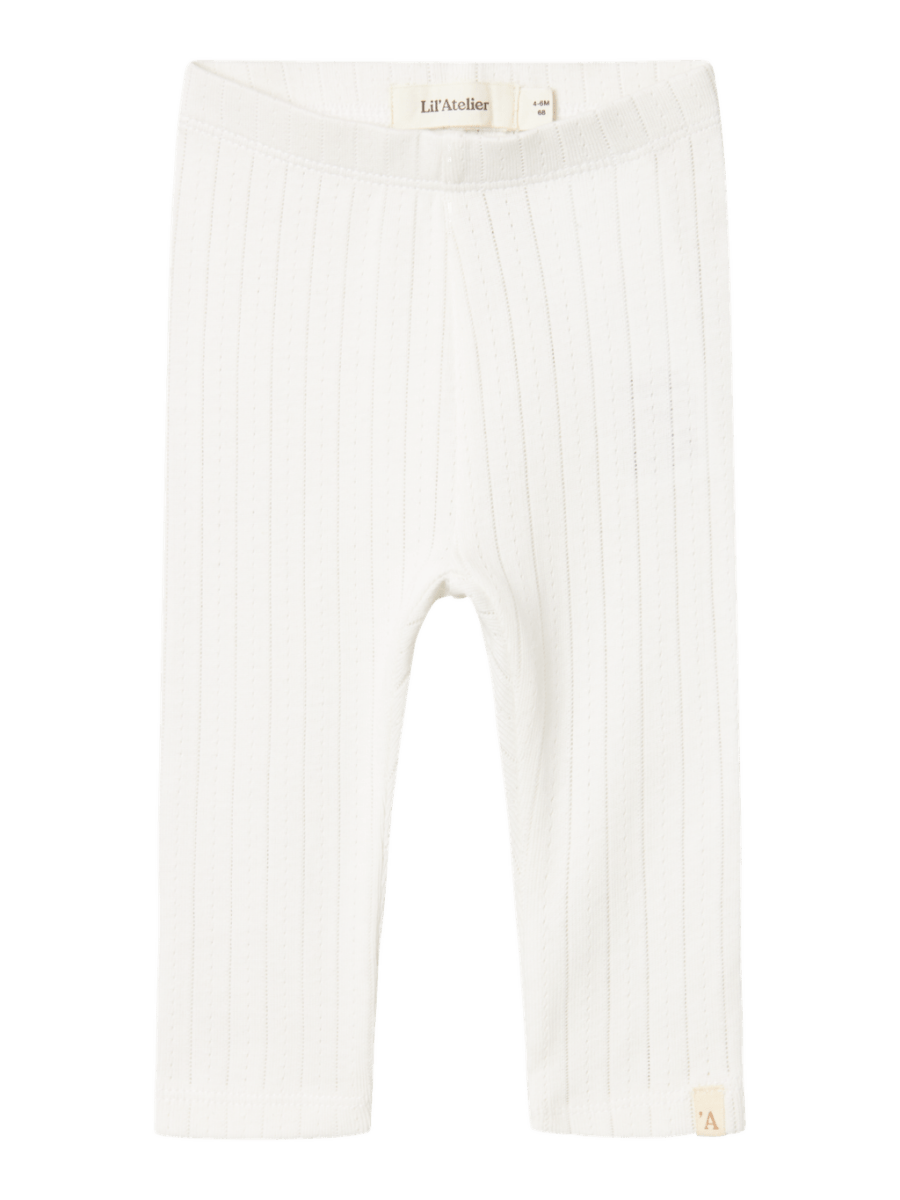 Lil' Atelier Baby RACHEL NIS SLIM LEGGINGS NOOS - Coconut Milk | Torgunns Barneklær AS