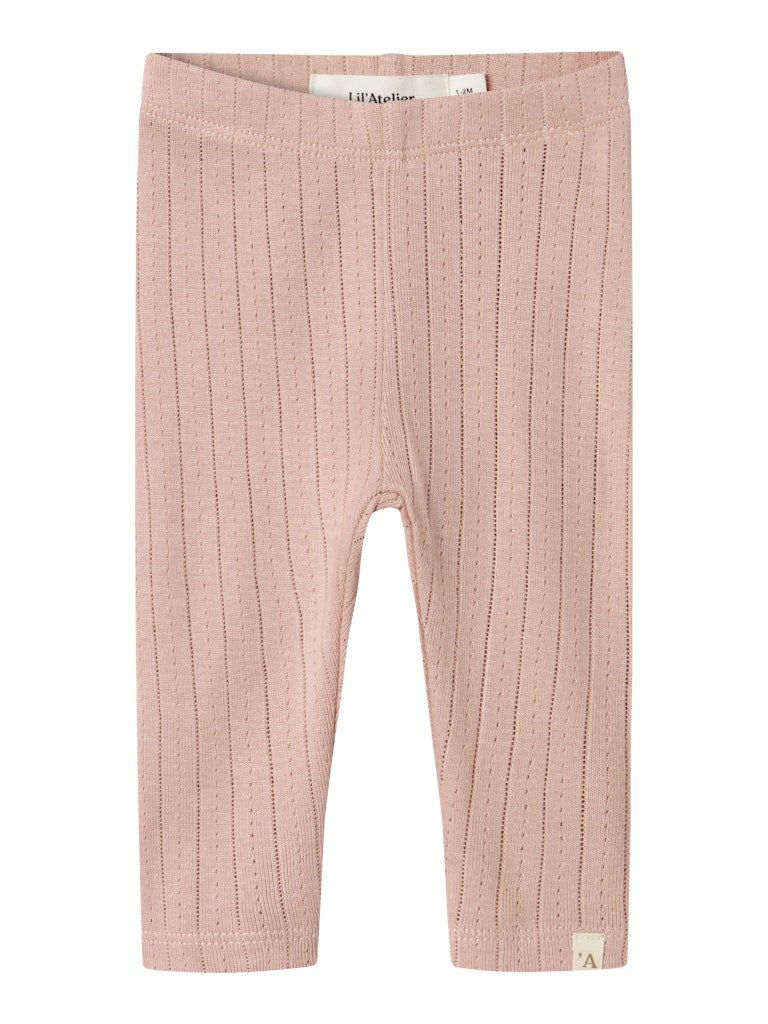 Lil' Atelier Baby RACHEL NIS SLIM LEGGINGS NOOS - Misty Rose | Torgunns Barneklær AS