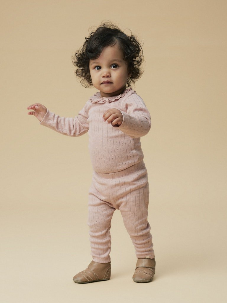 Lil' Atelier Baby RACHEL NIS SLIM LEGGINGS NOOS - Misty Rose | Torgunns Barneklær AS