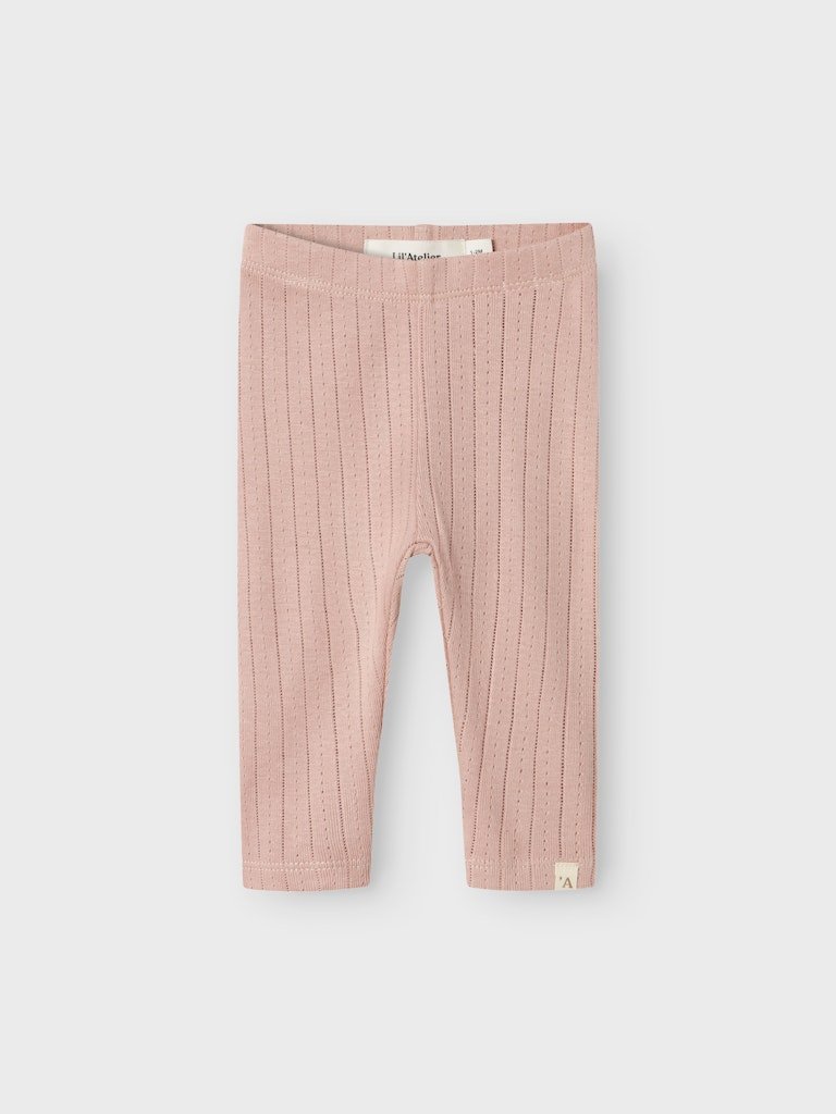 Lil' Atelier Baby RACHEL NIS SLIM LEGGINGS NOOS - Misty Rose | Torgunns Barneklær AS
