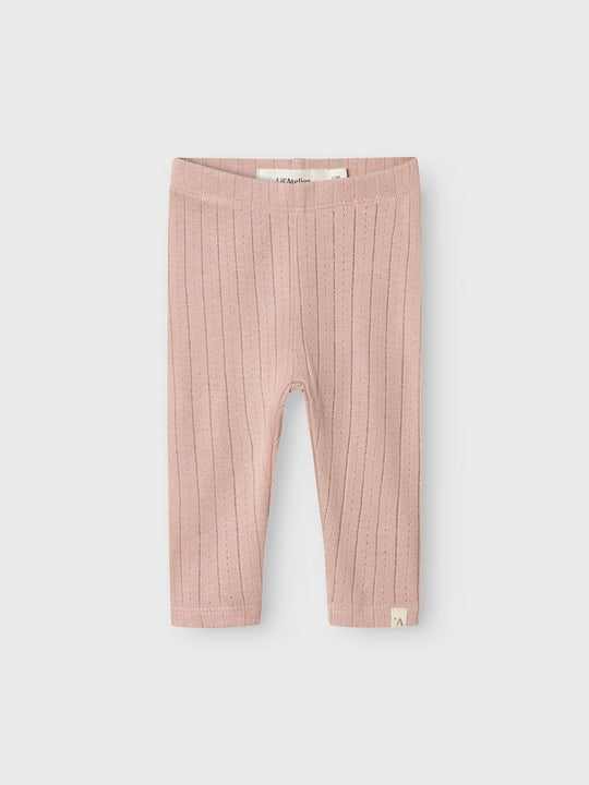Lil' Atelier Baby RACHEL NIS SLIM LEGGINGS NOOS - Misty Rose | Torgunns Barneklær AS