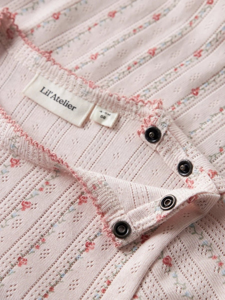 Lil Atelier Baby RACHELLO DEB LOOSE romper - Morganite Flower | Torgunns Barneklær AS
