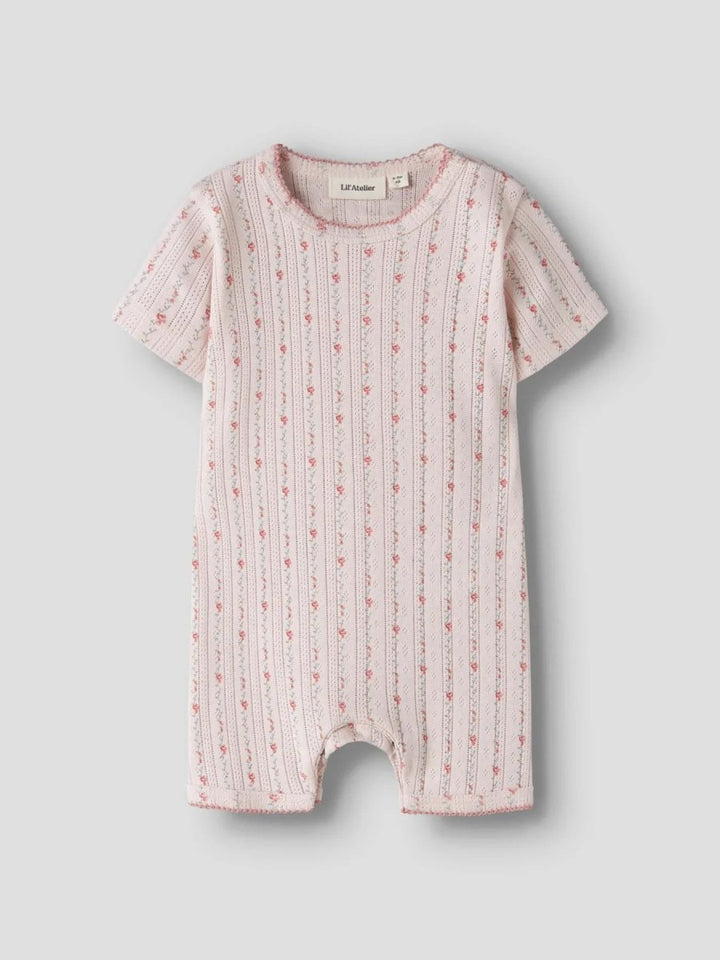 Lil Atelier Baby RACHELLO DEB LOOSE romper - Morganite Flower | Torgunns Barneklær AS