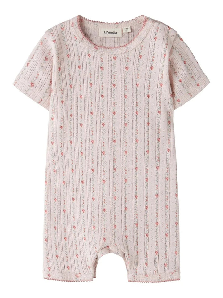 Lil Atelier Baby RACHELLO DEB LOOSE romper - Morganite Flower | Torgunns Barneklær AS