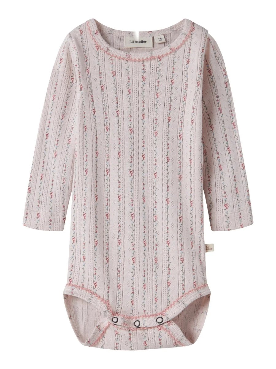 Lil Atelier Baby RACHELLO DUNA SLIM body - Morganite Flower | Torgunns Barneklær AS